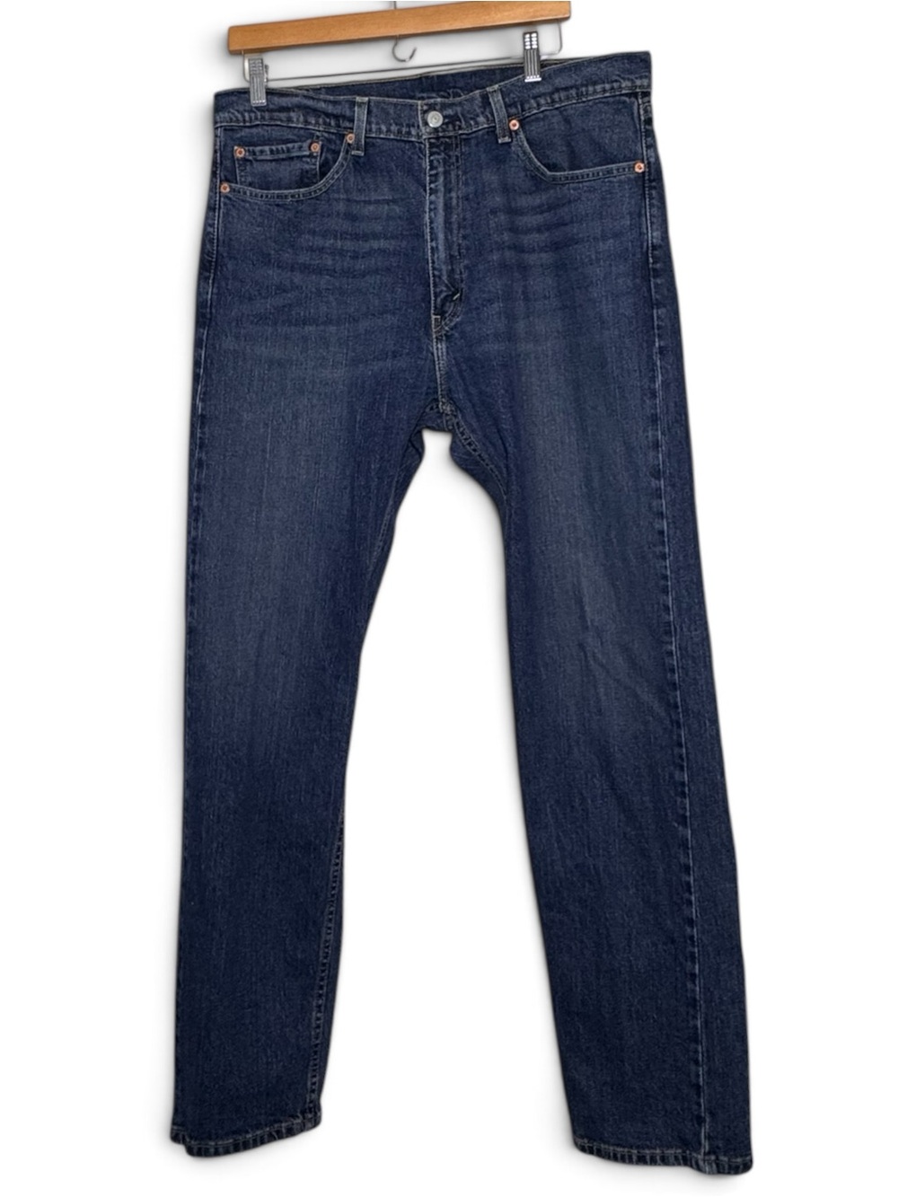 Classic Levi’s 505 Regular Fit Men’s Jeans 38x34 Dark Wash Straight Leg